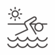 海水浴のアイコン