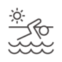 海水浴のアイコン