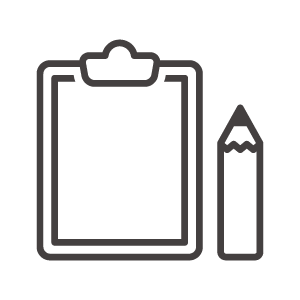 バインダーとペンのアイコン