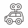 ゼンマイの車（おもちゃ）のアイコン