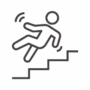 階段で転倒のアイコン
