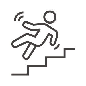 階段で転倒のアイコン