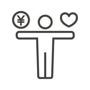 愛とお金のアイコン