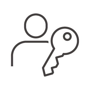 パスキー／認証のアイコン