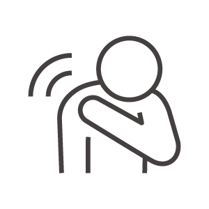 肩のマッサージのアイコン