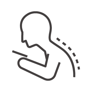 スマホ首と猫背のアイコン