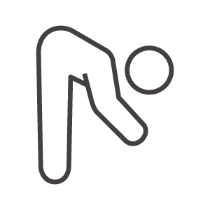 前屈ストレッチのアイコン