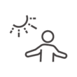 日光浴のアイコン