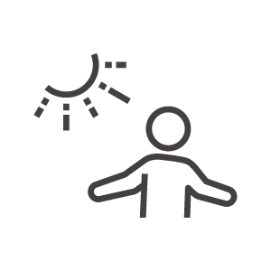 日光浴のアイコン