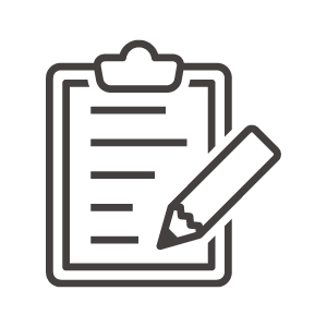 取材やメモのアイコン