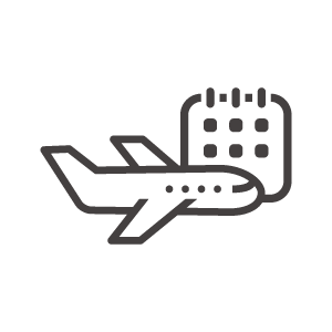 海外旅行スケジュールのアイコン