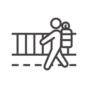 旅人／バックパッカーのアイコン