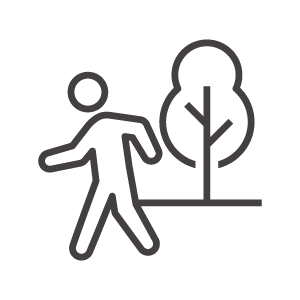 散歩／ウォーキングのアイコン