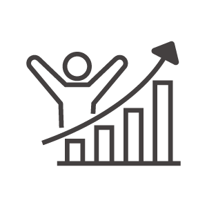 成績や資産アップのアイコン