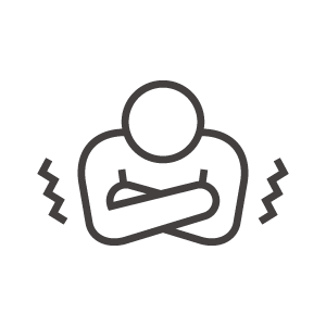 寒い／凍える人のアイコン