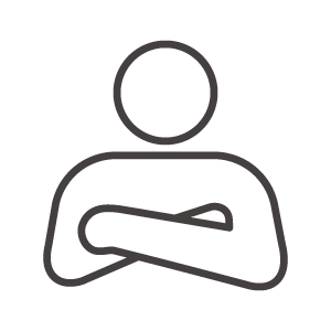 腕組をしている人物のアイコン