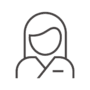 女性の患者アイコン