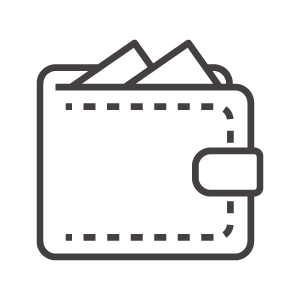 折りたたみ財布のアイコン