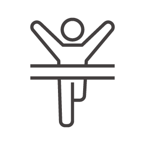 ゴール／完走のアイコン