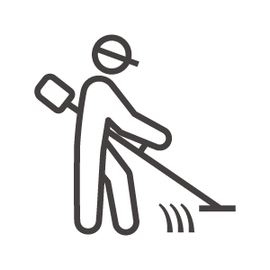 草刈りをする人のアイコン