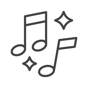 音楽や演奏のイメージアイコン