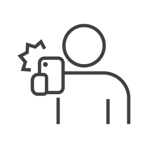 スマホで自撮りや撮影のアイコン