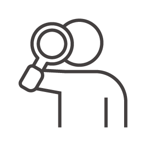 リサーチ／調査のアイコン