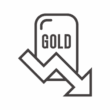 ゴールド（金）の価格下落のアイコン