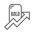 ゴールド（金）の価格上昇のアイコン