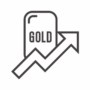 ゴールド（金）の価格上昇のアイコン