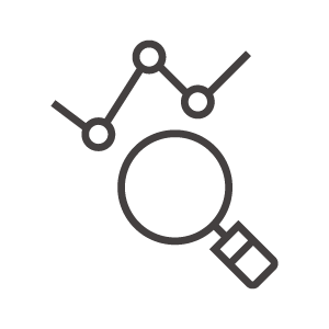 分析や解析のイメージアイコン