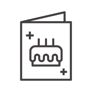 バースデーカードのアイコン