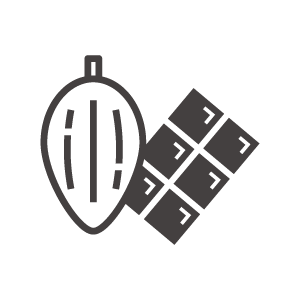 カカオとチョコレートのアイコン