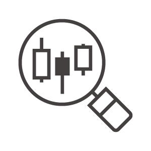 チャート分析のアイコン