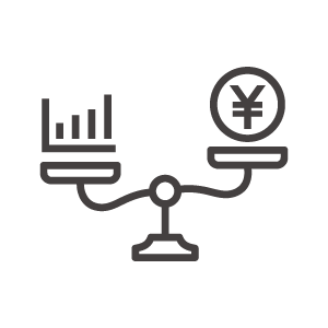 費用対効果のアイコン