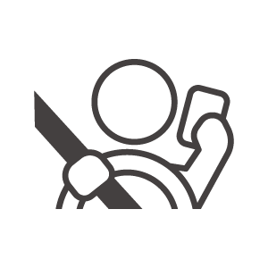 ながら運転／運転中のスマホ使用のアイコン