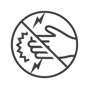 感電注意のアイコン