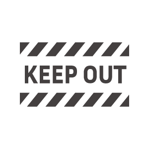 「KEEP OUT」のアイコン