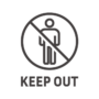 立ち入り禁止／KEEP OUTのアイコン
