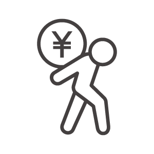 借金／負債のアイコン