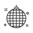 ミラーボールのアイコン