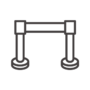 仕切りポールのアイコン