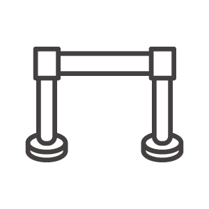 仕切りポールのアイコン