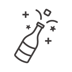 パーティー／シャンパンのアイコン