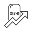 シルバー（銀）の価格上昇のアイコン