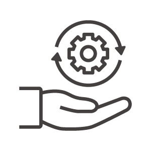 アップデート／更新のサポートのアイコン