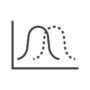 波のグラフのアイコン