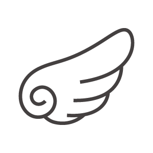 かわいい羽のアイコン