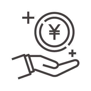 高収入や配当金のアイコン