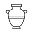 壺や花瓶のアイコン